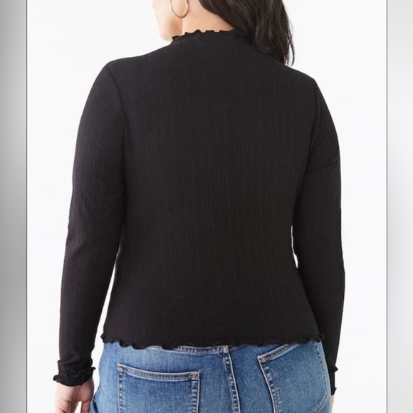 Forever 21+ Ribbed Long Sleeve - Picture 3 of 4